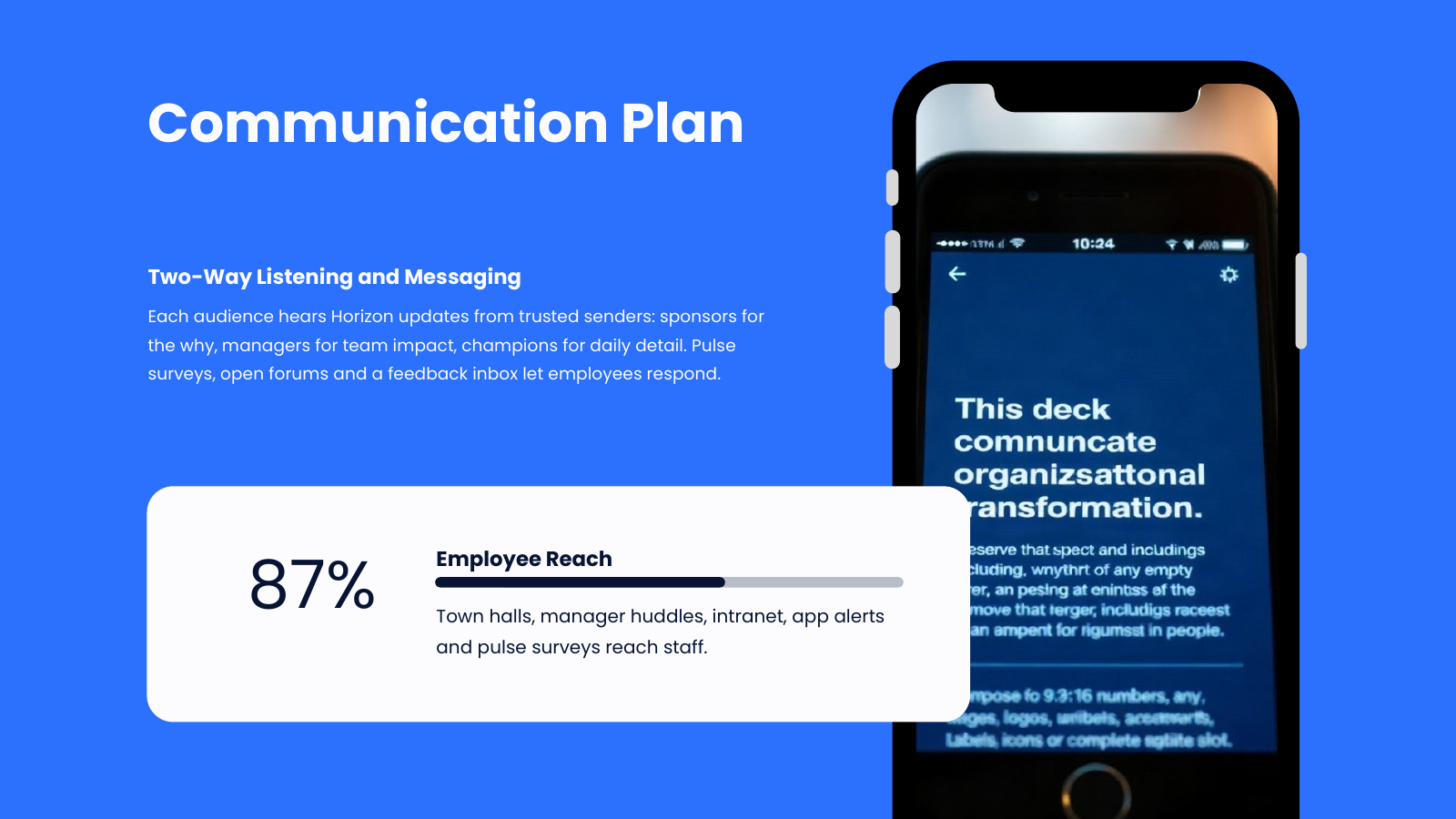 Communication Plan Overview