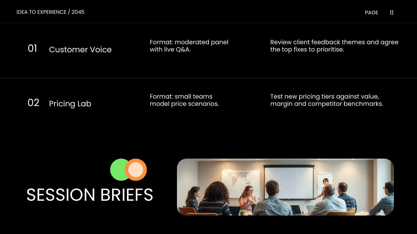 Session Briefs