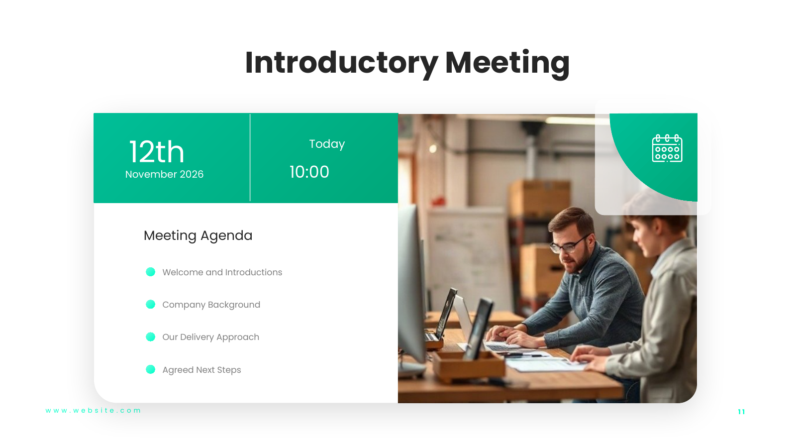 Meeting Agenda with Date
