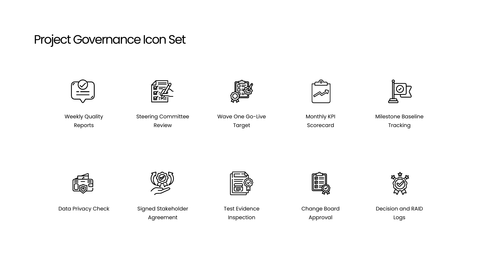 Project Management Icon Set