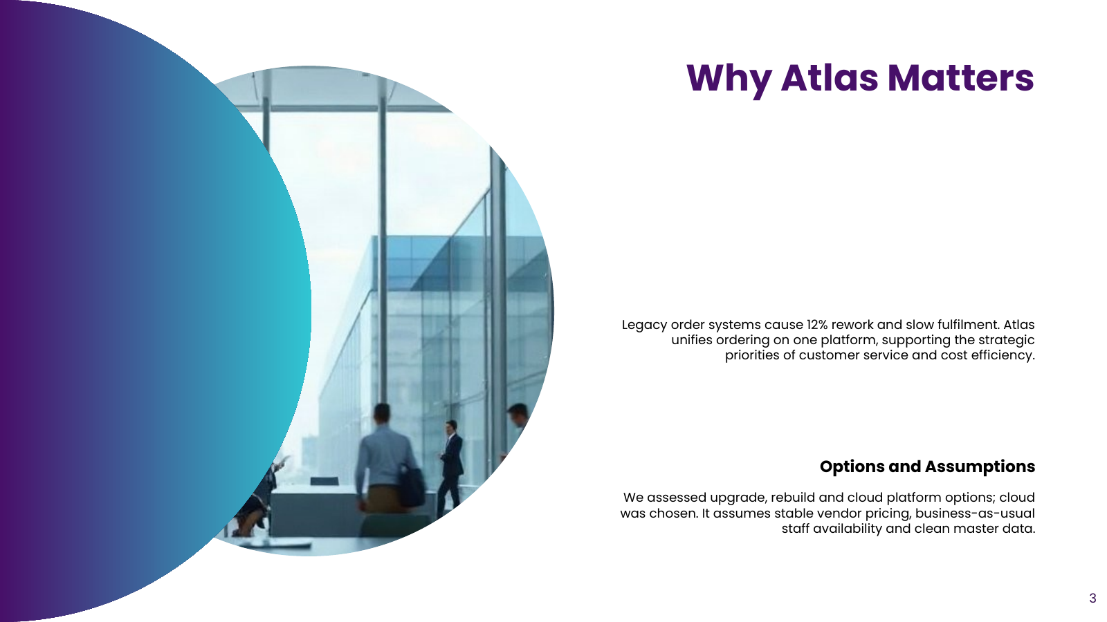 Project Rationale and Options