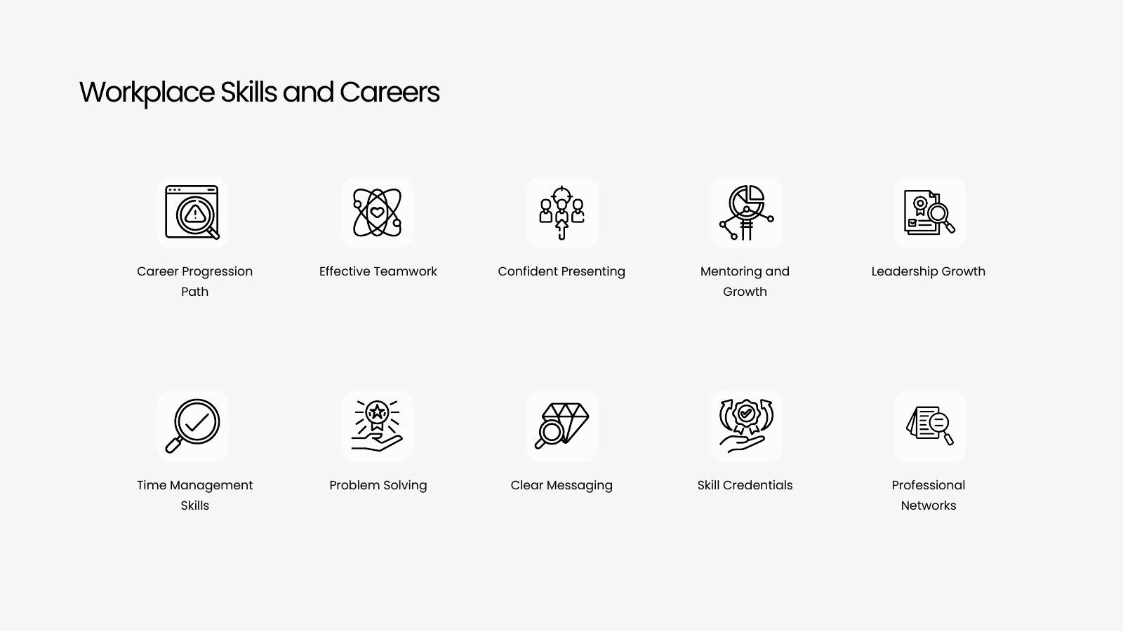 Training Icon Grid II