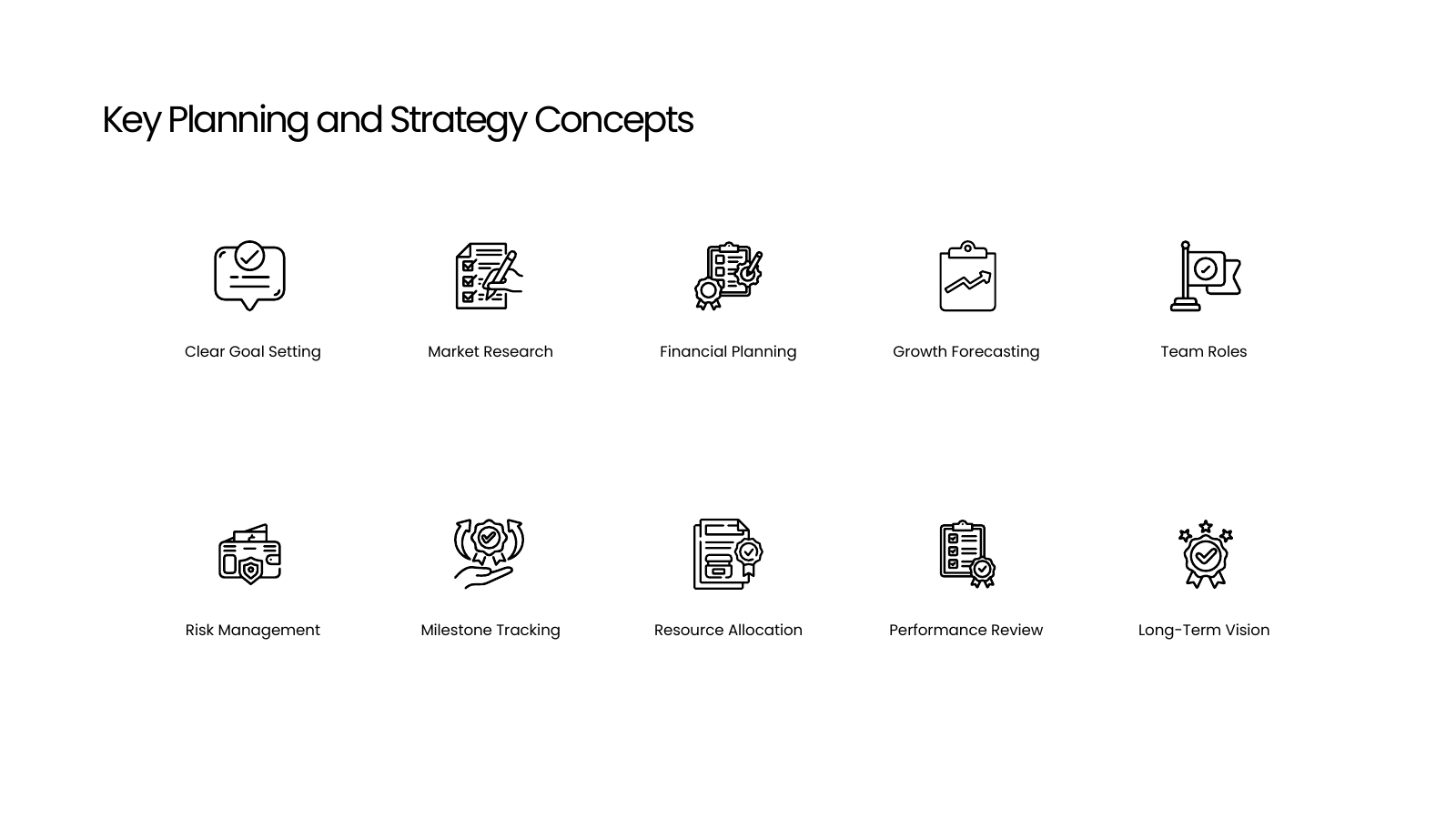 Business Plan Icon Set