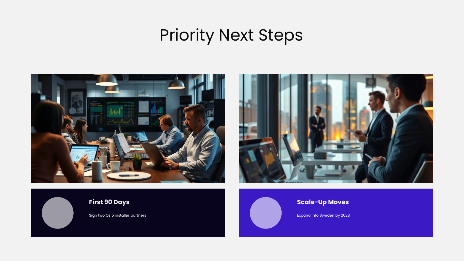 Priority Next Steps