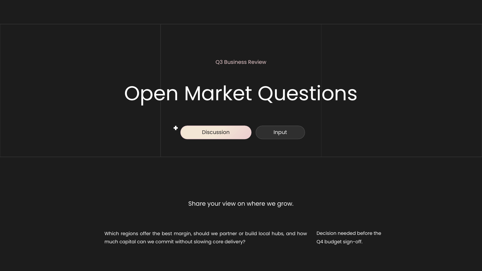 Open Questions
