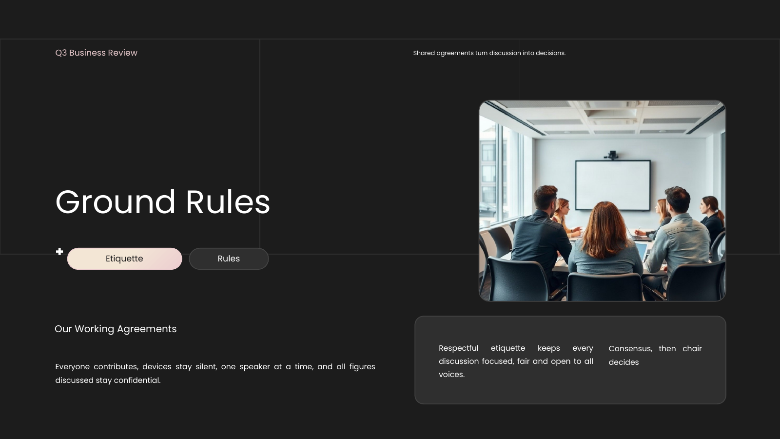 Ground Rules