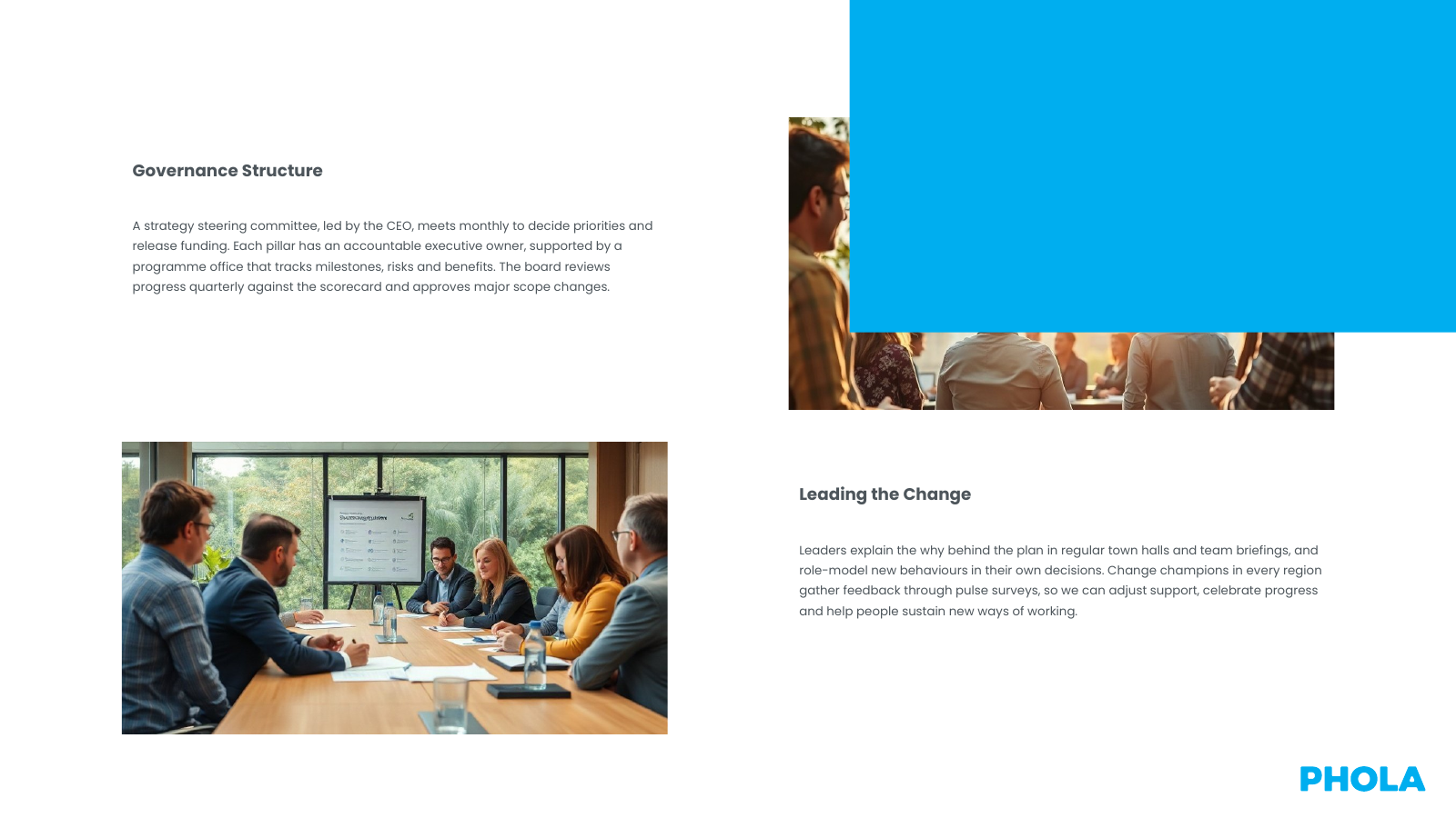Governance and Change Management