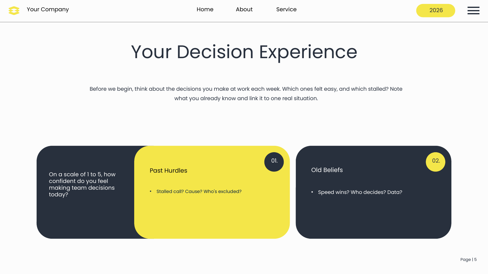 Current Experience Check-In