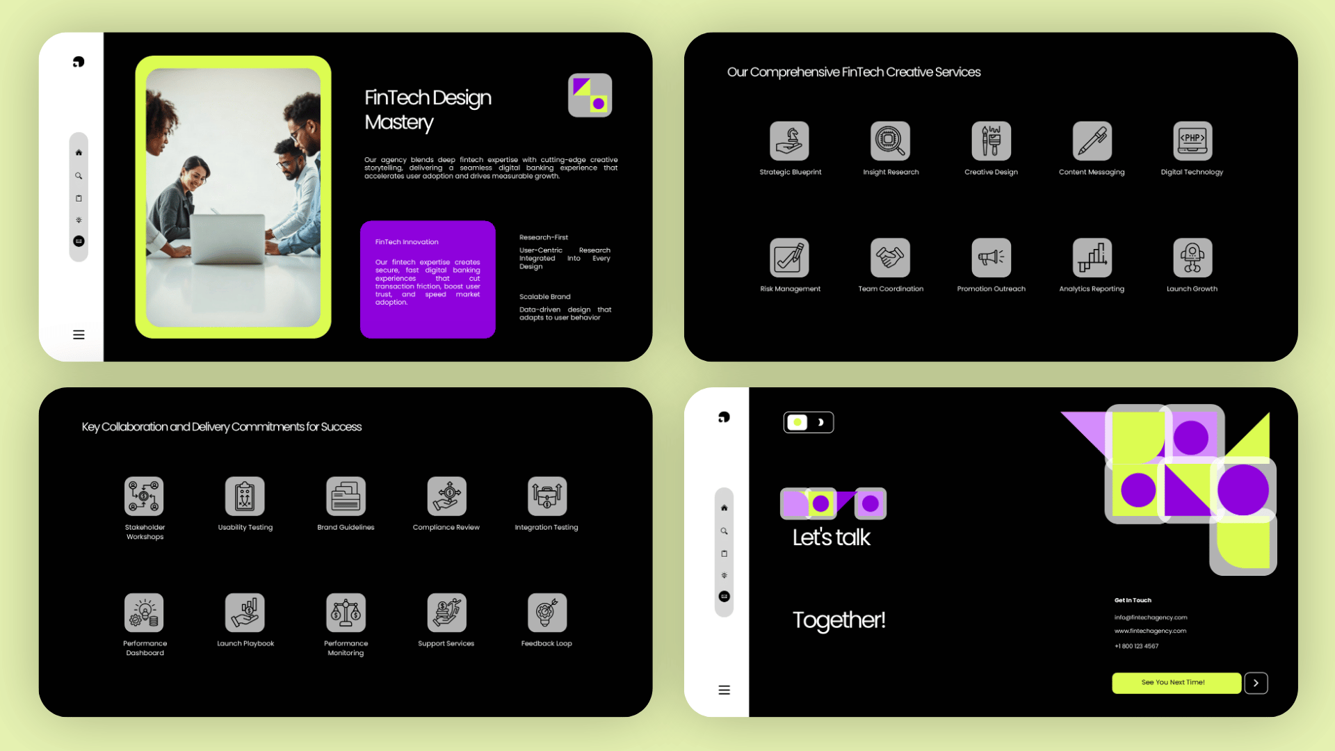 Project proposal PowerPoint slides featuring sprint planning, project budget allocation, payment schedules, business impact, and delivery milestones.