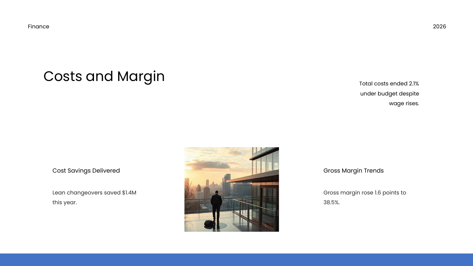 Cost Savings and Gross Margin