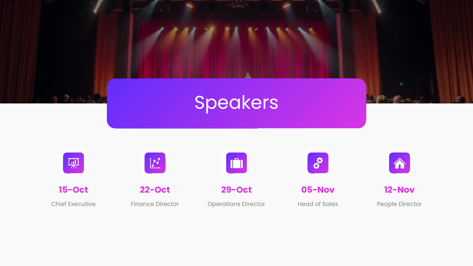 Speakers Line-Up