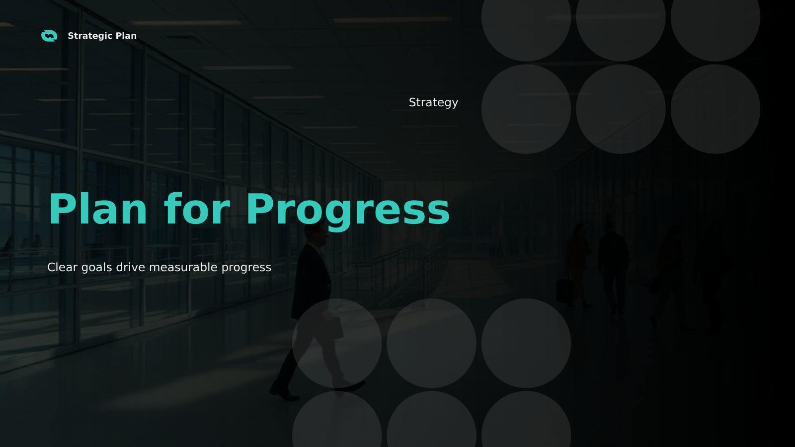 Strategic Planning and Execution template cover slide