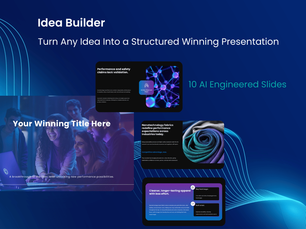 Idea Builder template cover slide