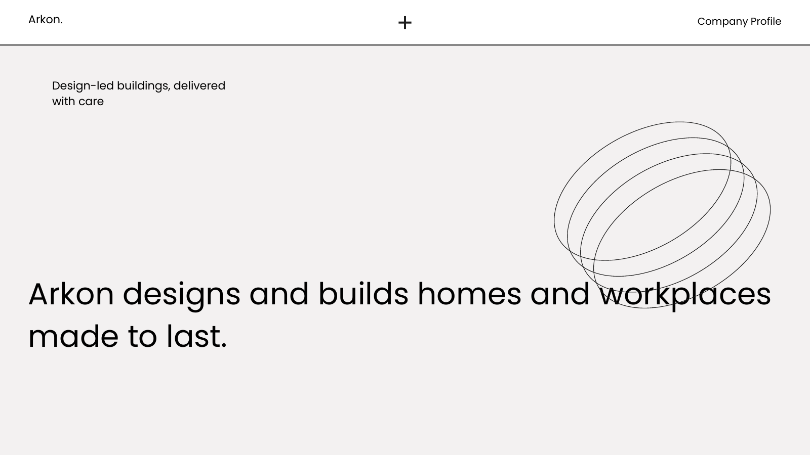 Architecture Design & Build Company Profile template cover slide