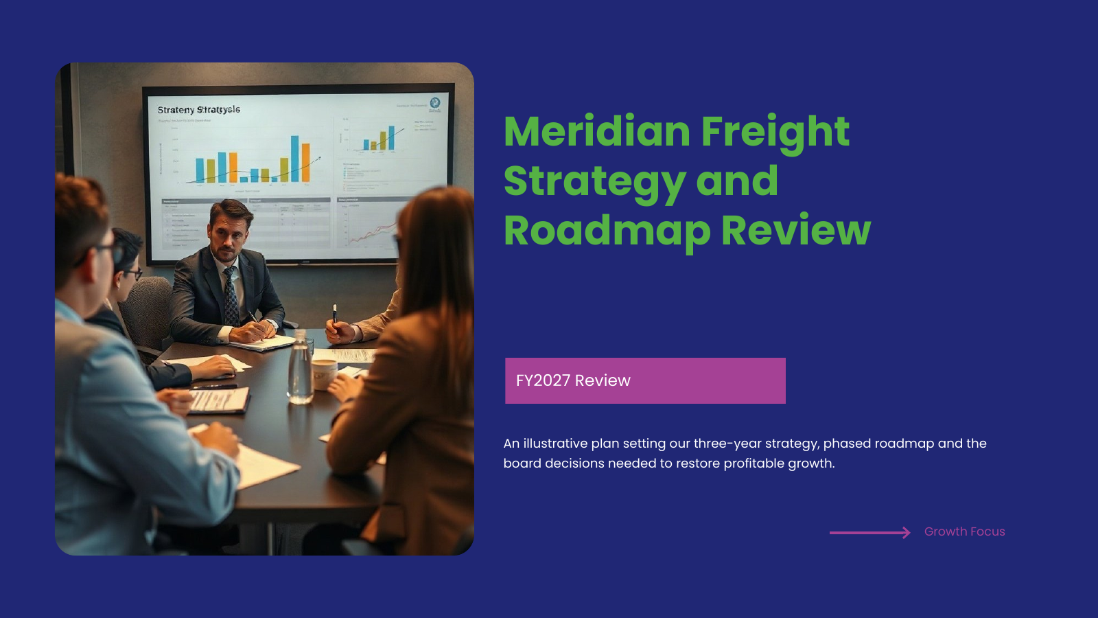 Strategic Plan and Roadmap Review template cover slide