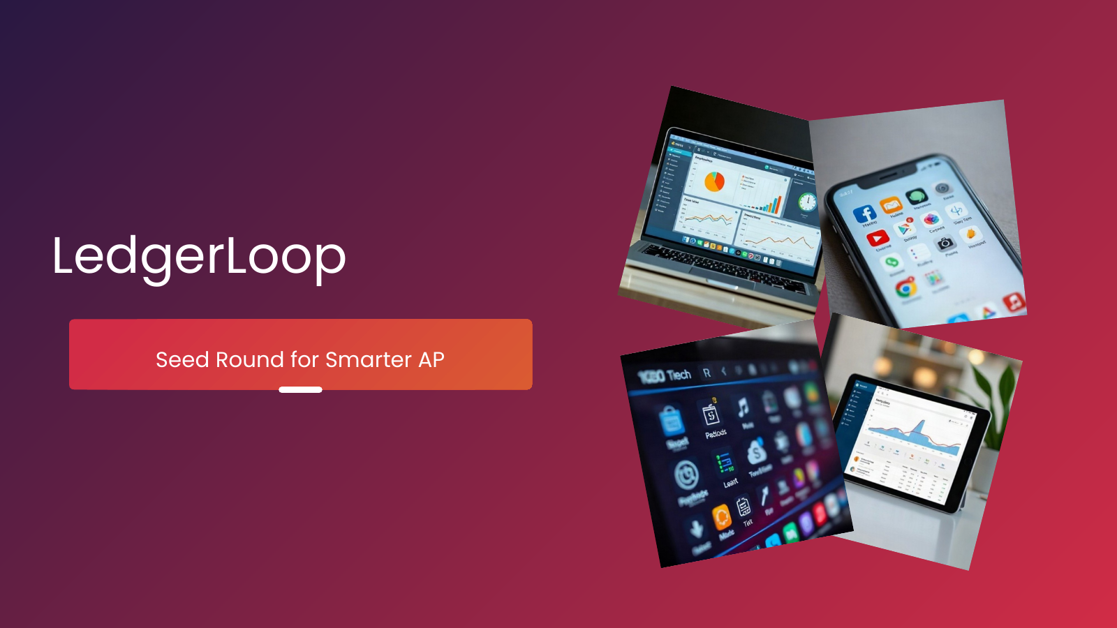 Software Startup Pitch Deck template cover slide