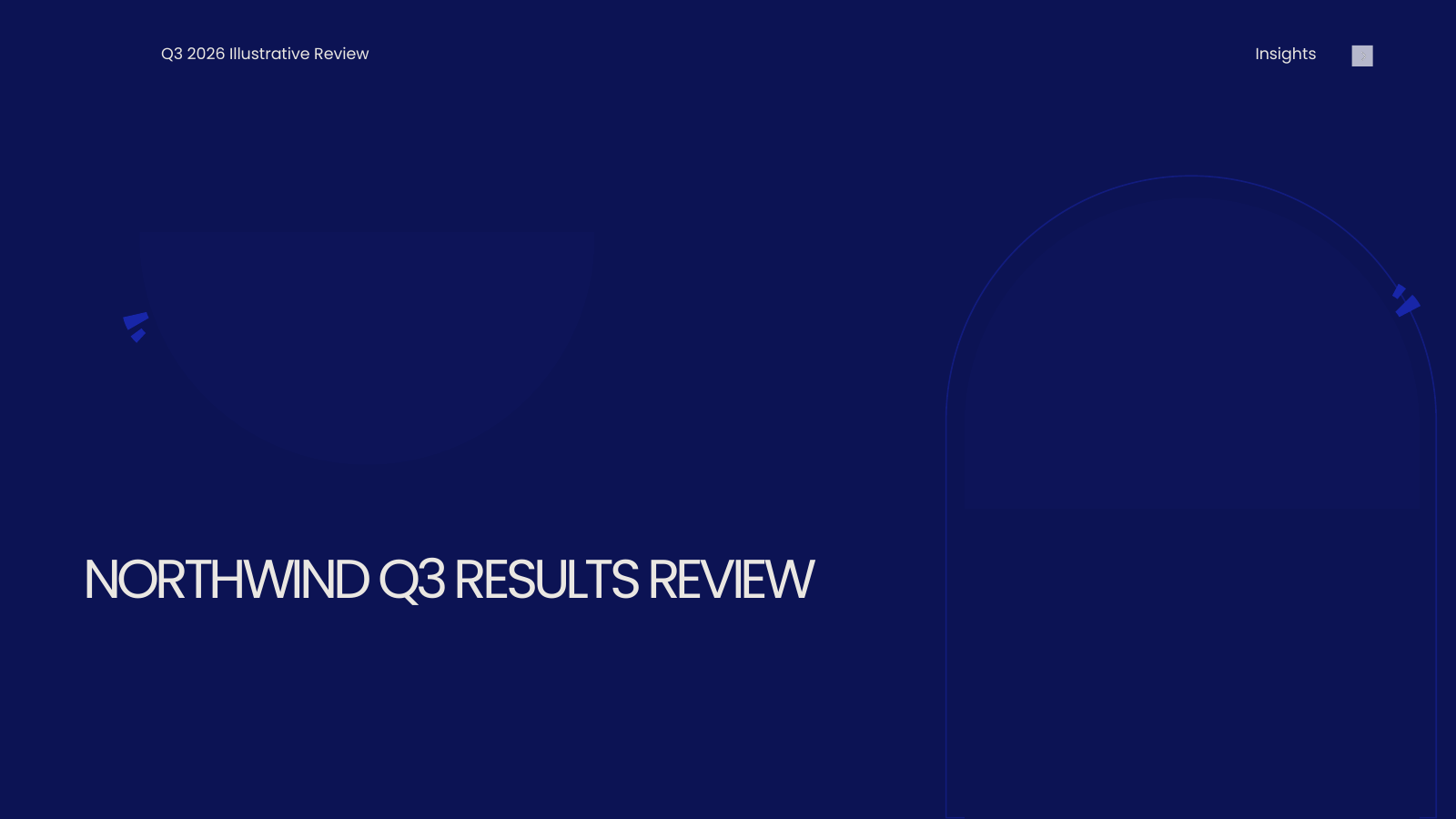 Period Results Review template cover slide