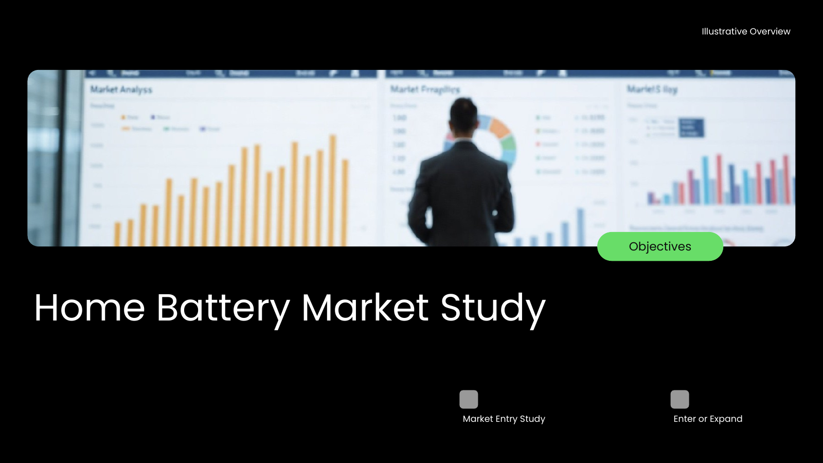 Market Analysis Consulting Deck template cover slide