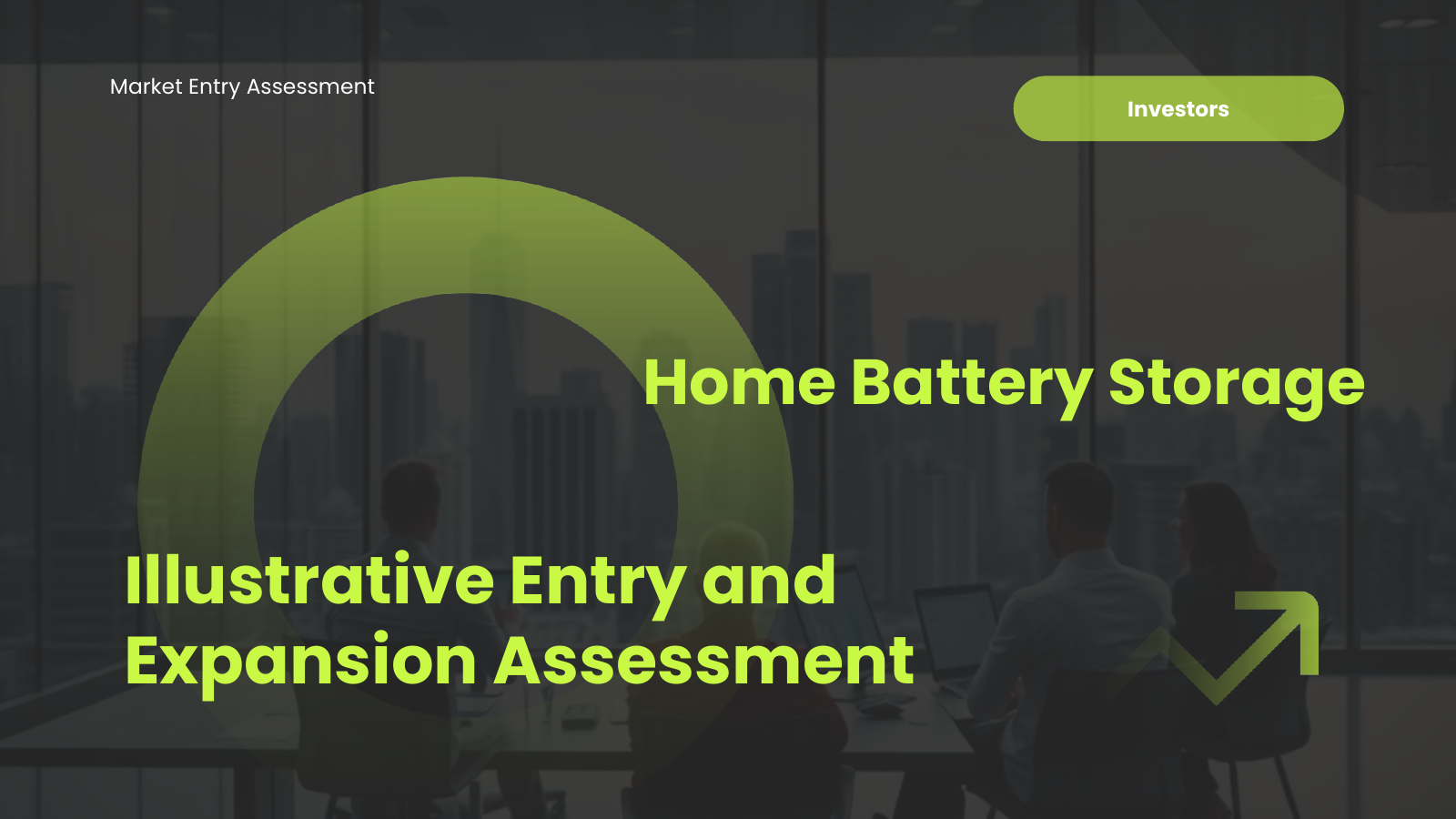 Market Analysis & Entry Assessment template cover slide