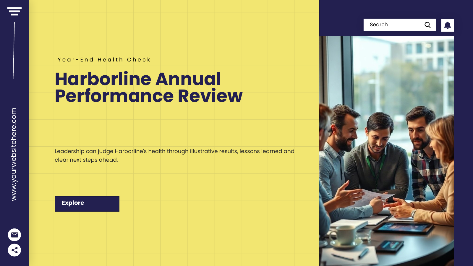 Annual Performance Health-Check Review template cover slide