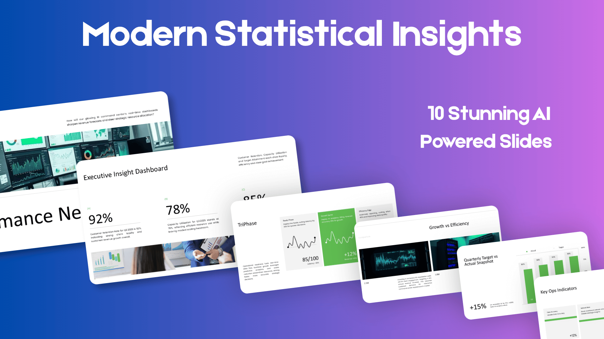Business Data Intelligence template cover slide
