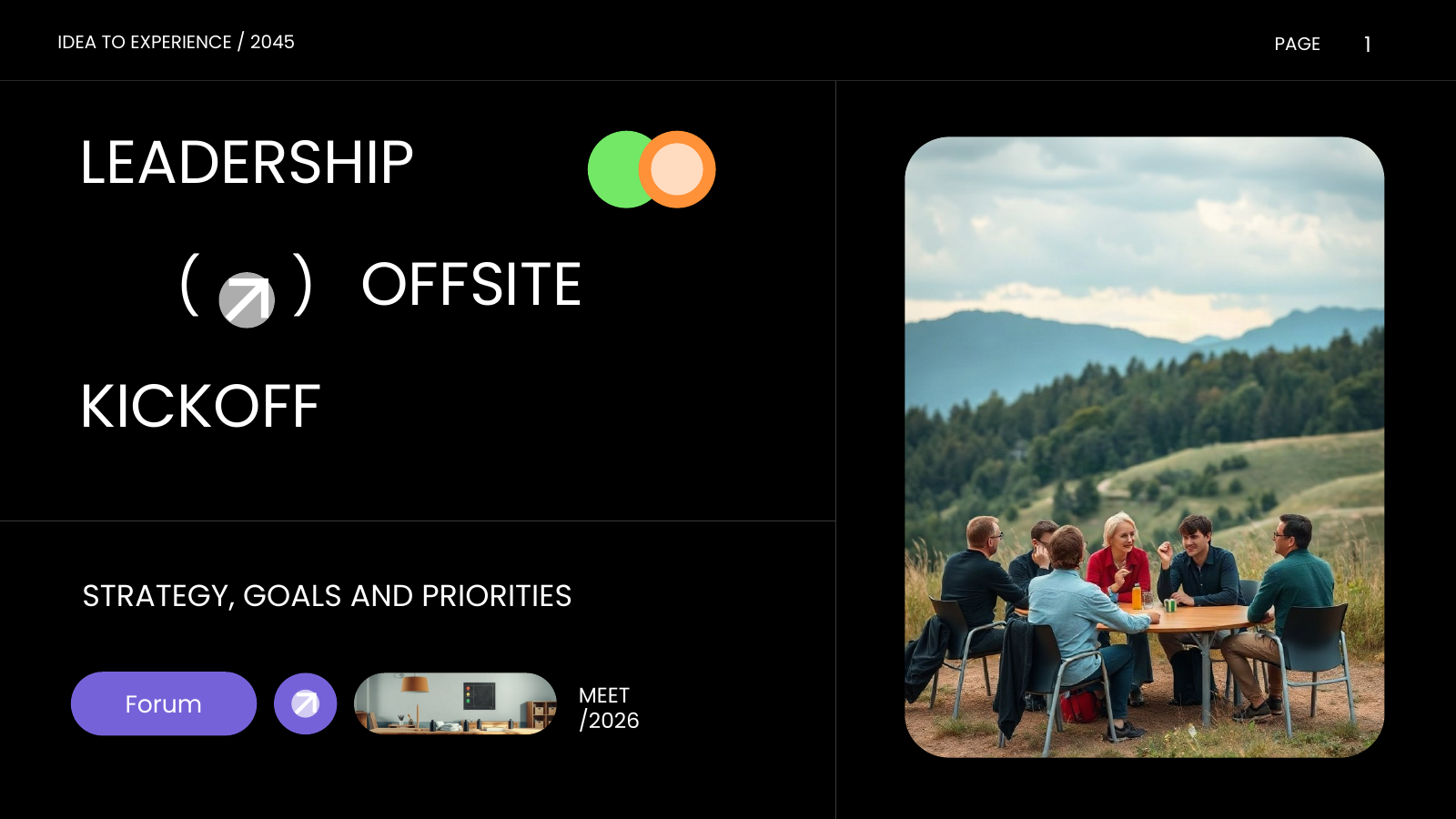 Meeting & Event Agenda Planner template cover slide