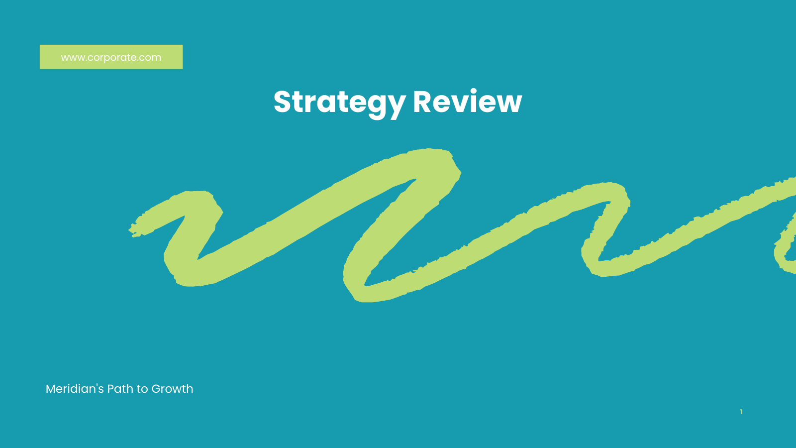 Three-Pillar Strategic Plan and Roadmap template cover slide