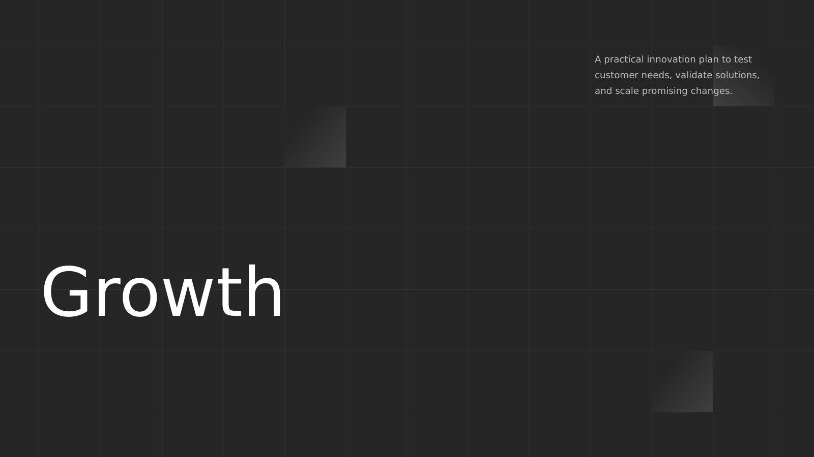 Business Innovation Proposal template cover slide
