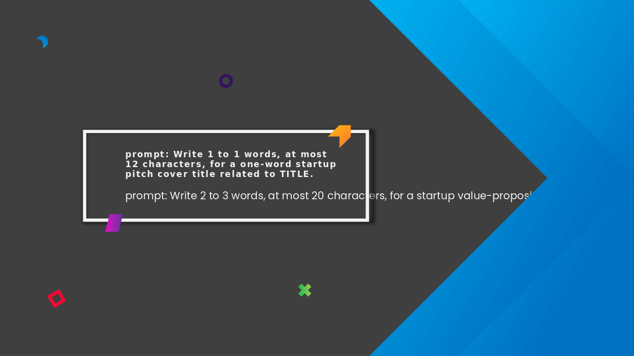 Startup Momentum Pitch Deck template cover slide