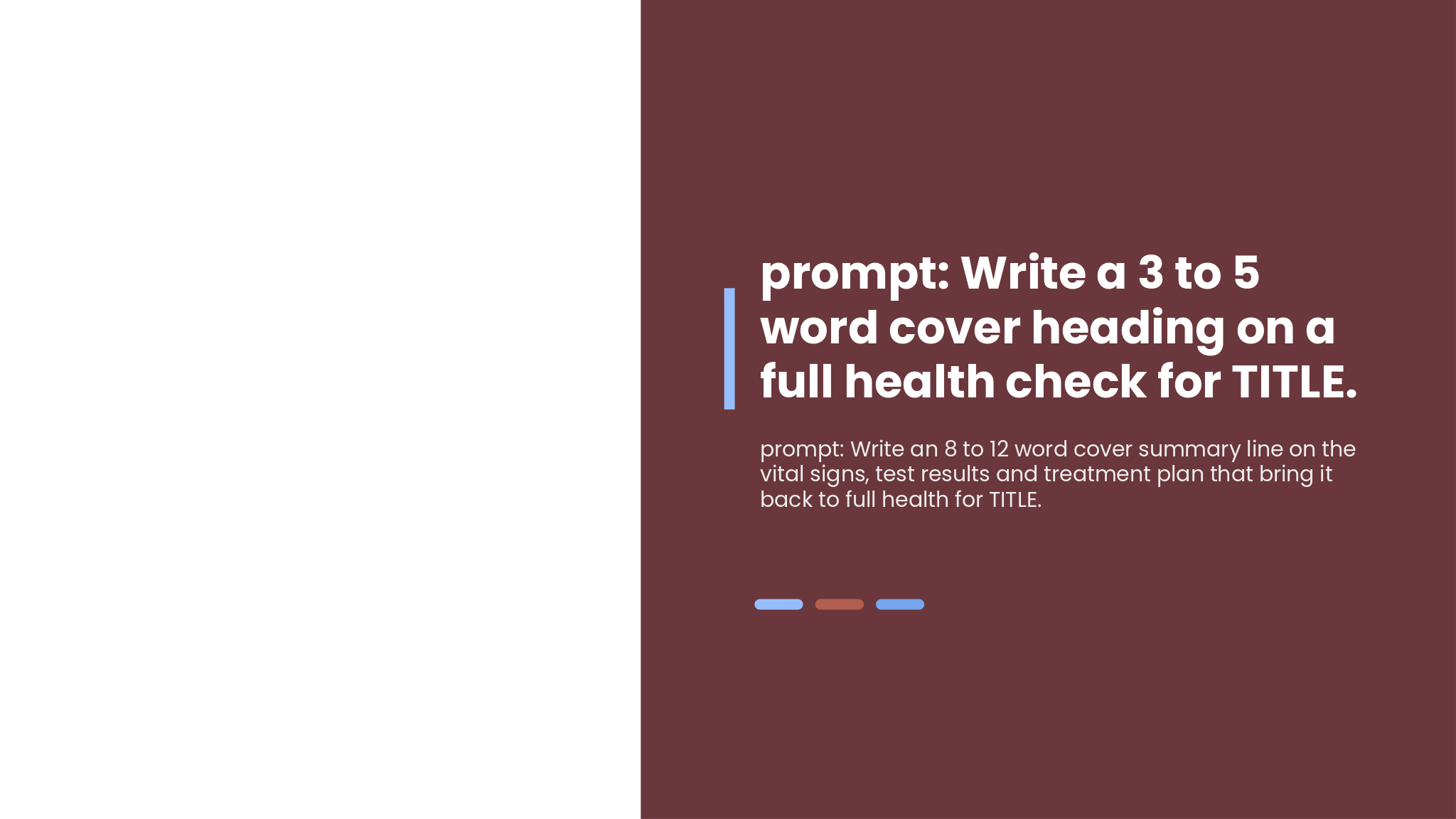Anatomy Health Check Deck template cover slide
