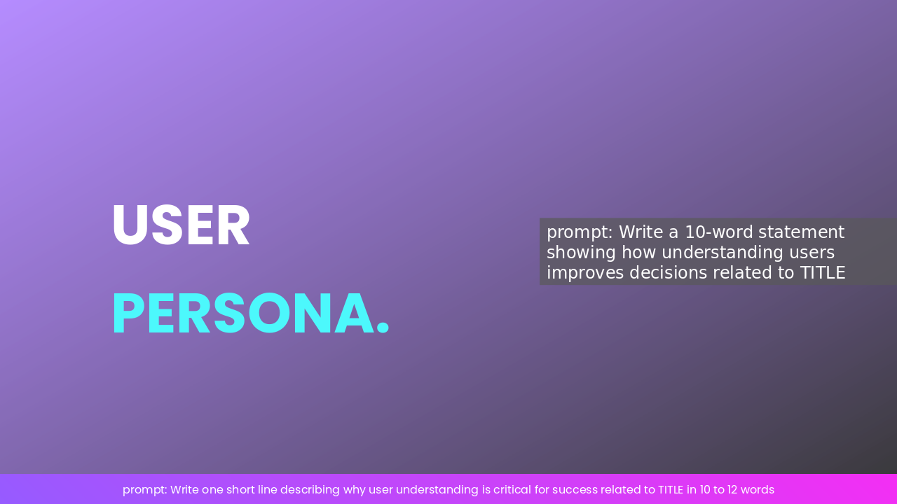 Profiles_User_Persona_Analysis template cover slide