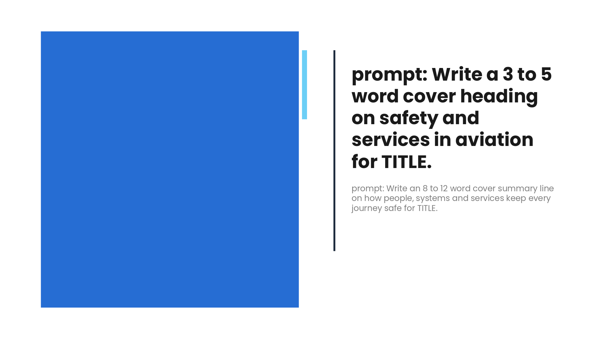 Aviation Safety And Services Deck template cover slide