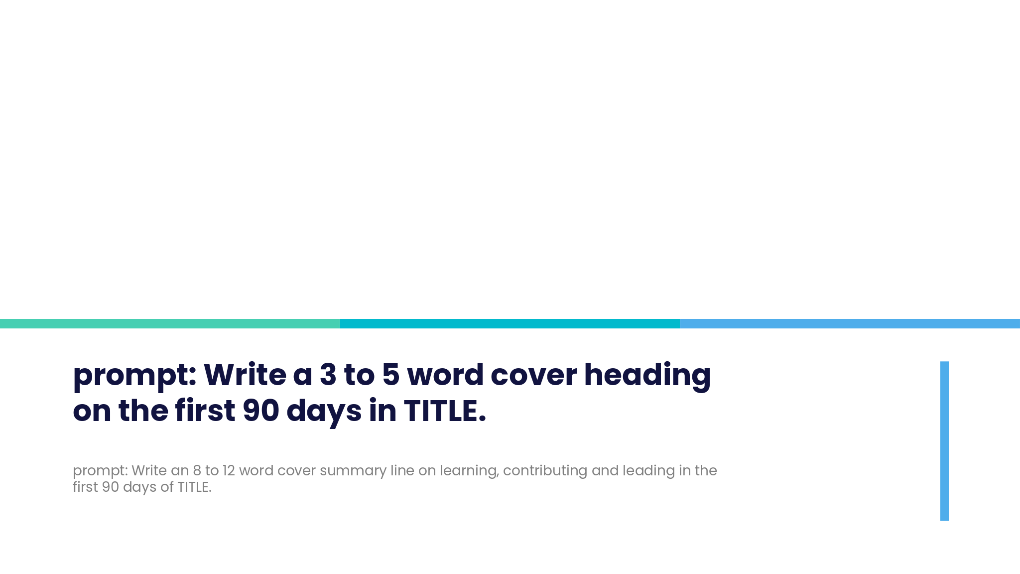 30 60 90 Day Onboarding Plan Deck template cover slide