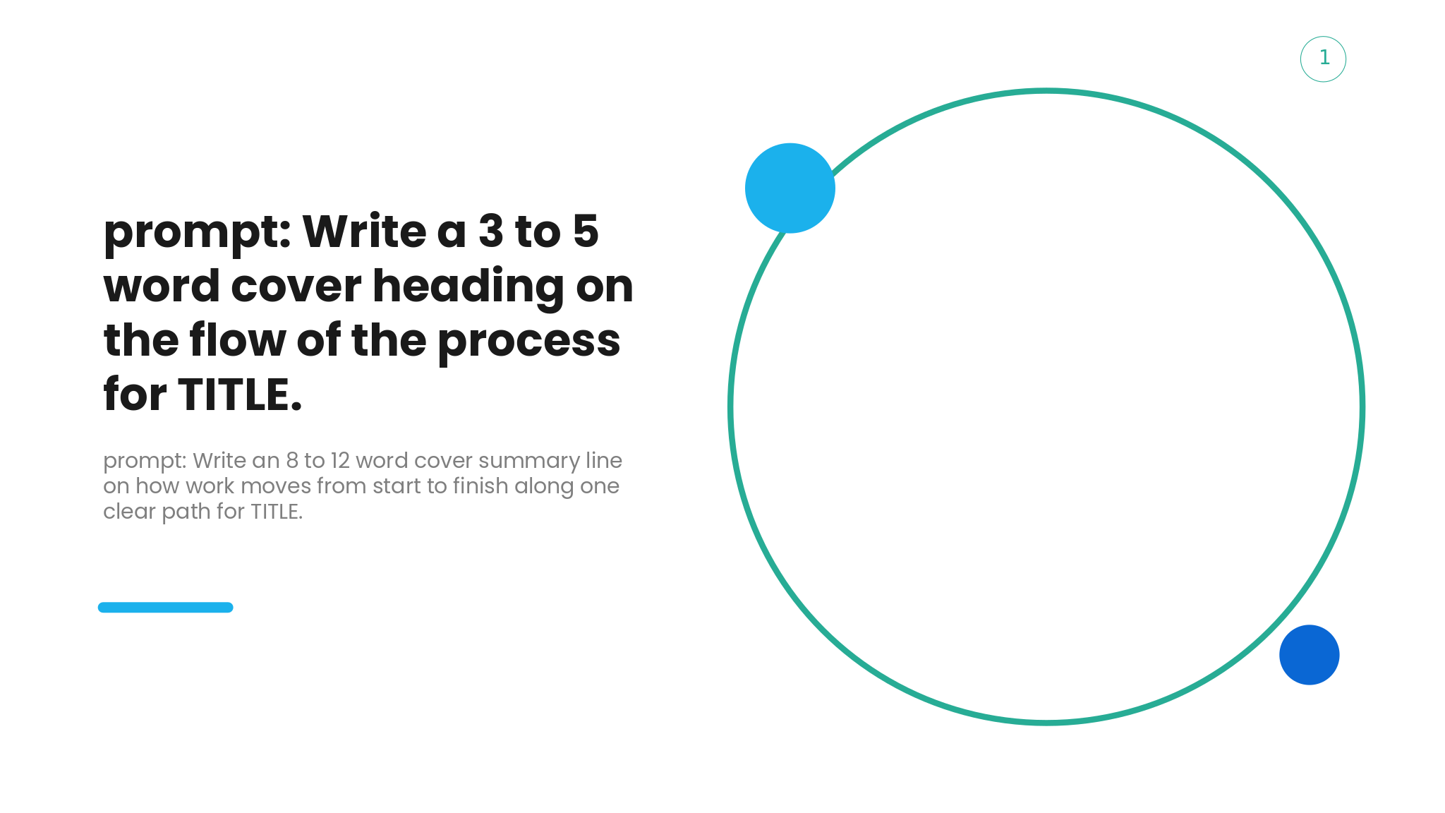 Arrow Process Flow Deck template cover slide