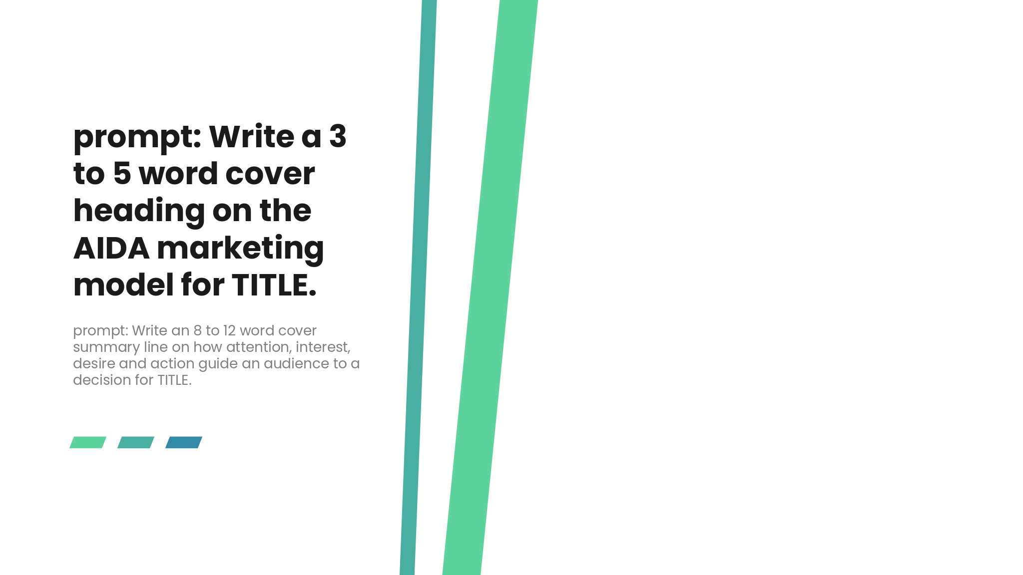 AIDA Marketing Model Deck template cover slide