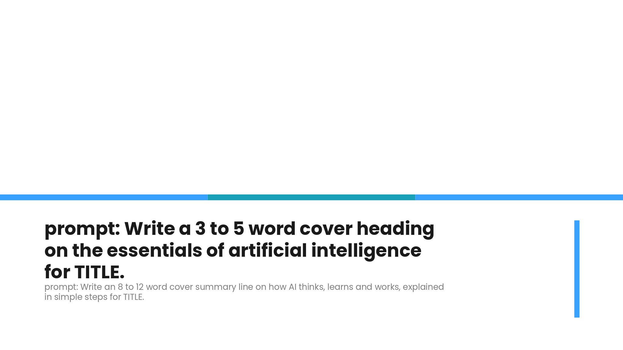 Artificial Intelligence Essentials Deck template cover slide
