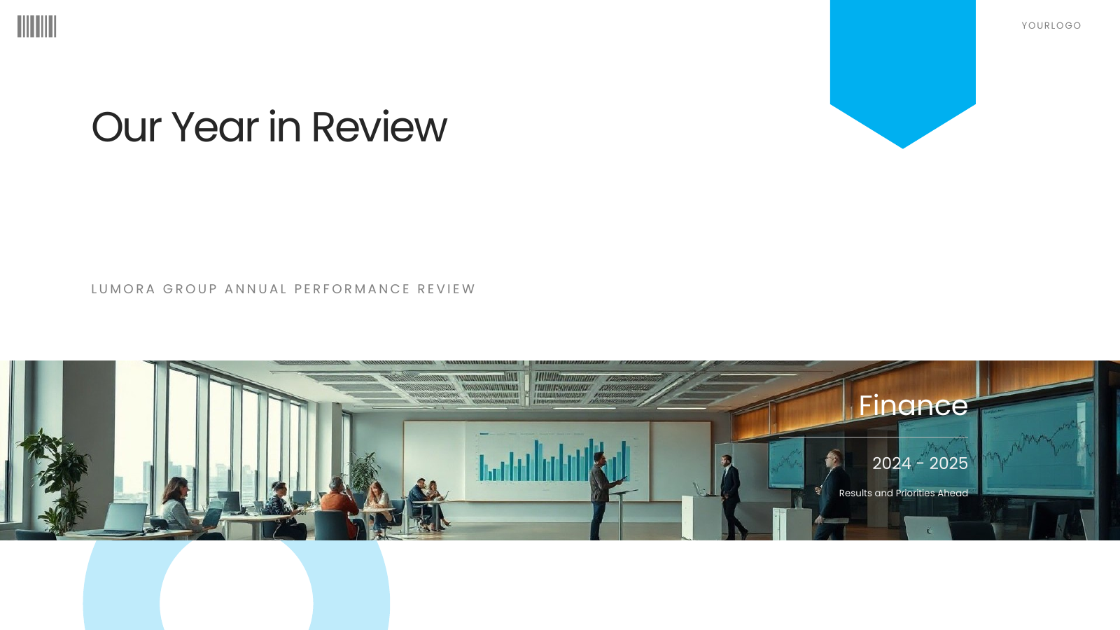 Annual Performance Review template cover slide