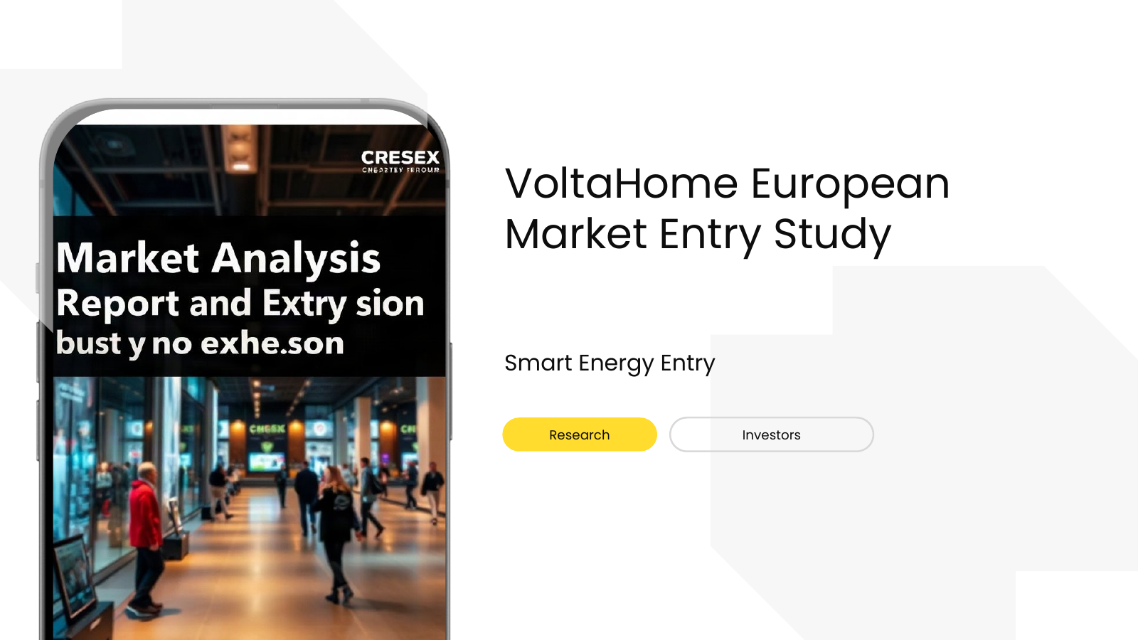 Market Analysis Report for Entry and Expansion template cover slide