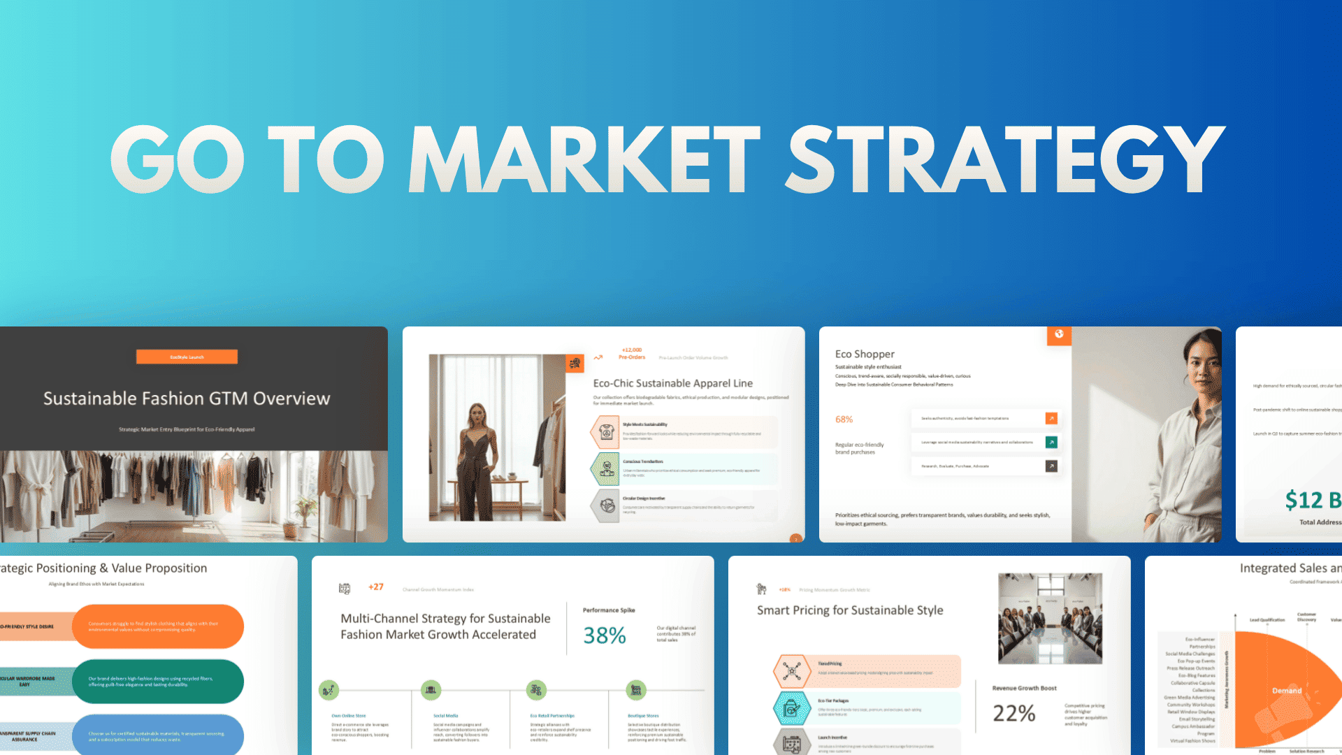 Go To Market Deck template cover slide