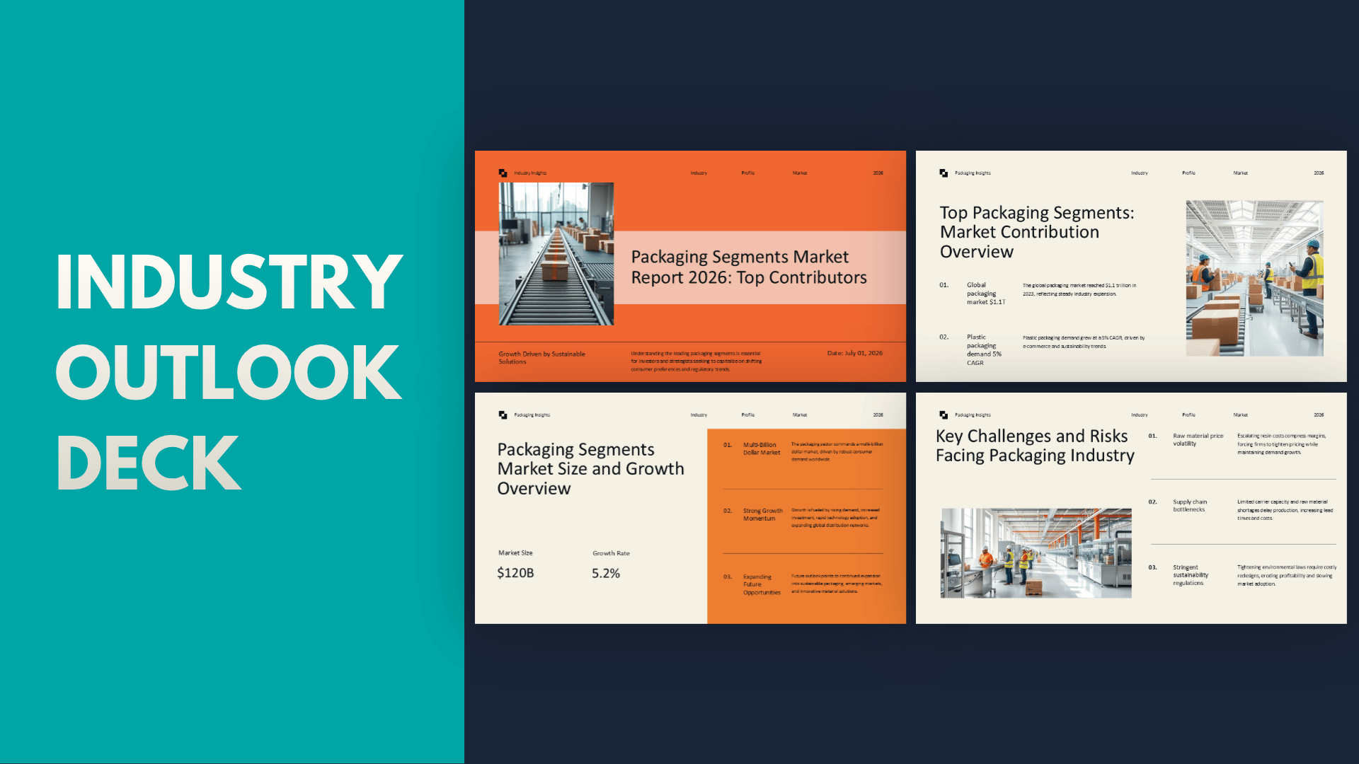 Industry Outlook Deck template cover slide