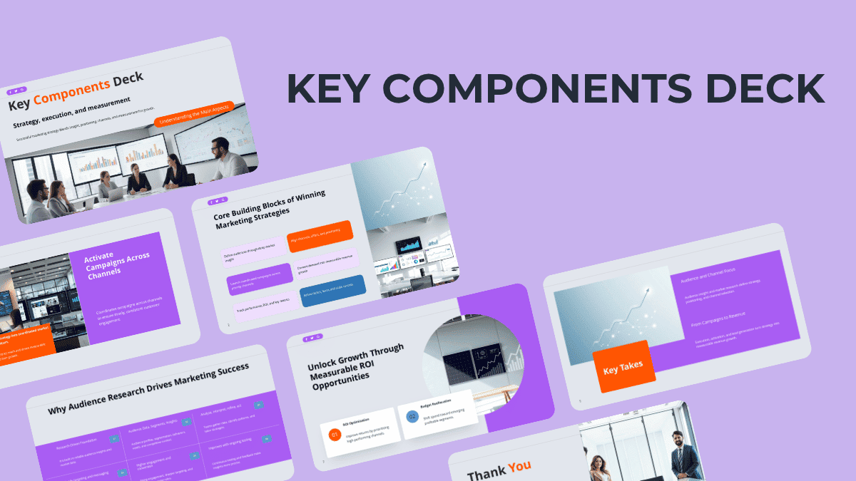 Key Components template cover slide