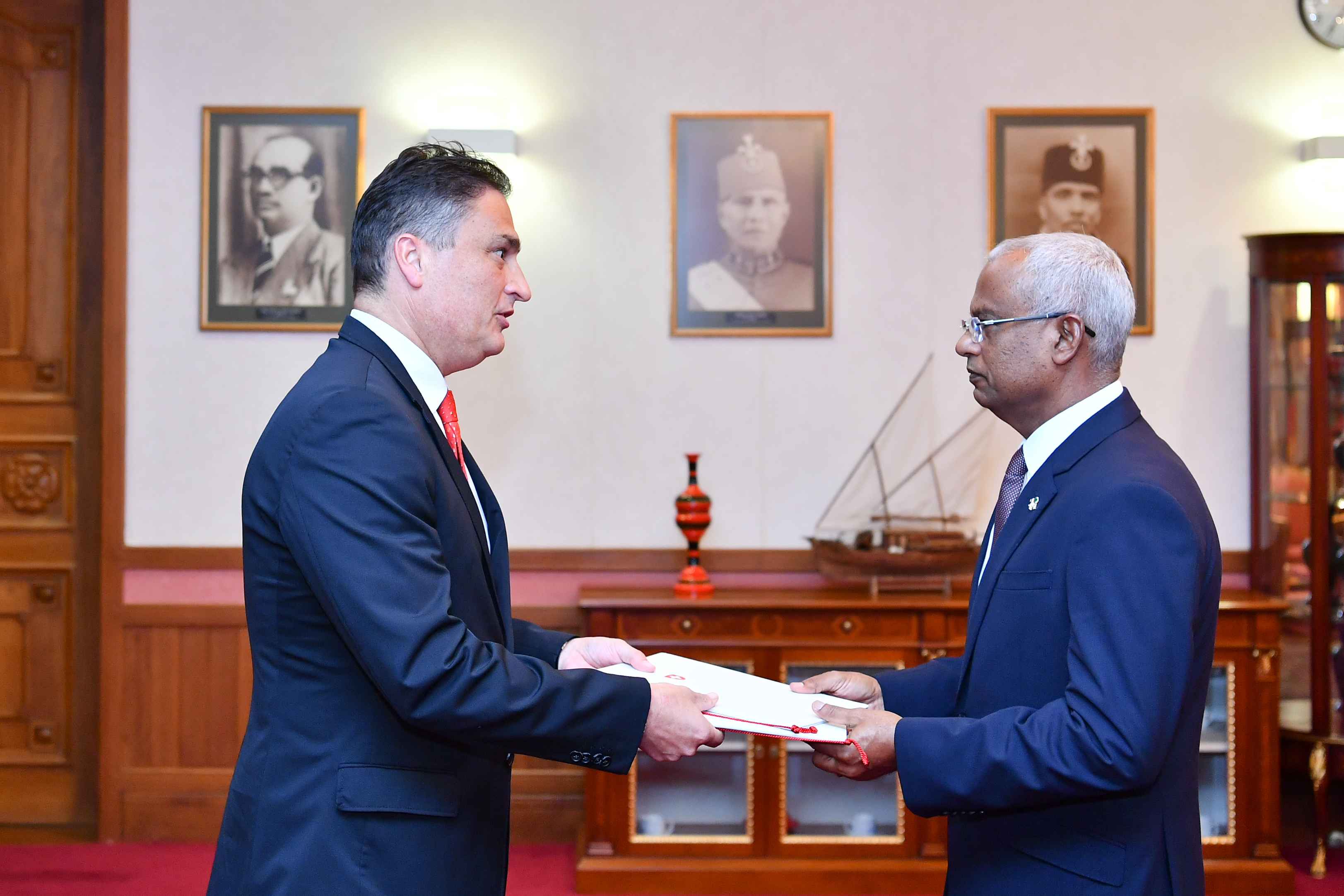 The new Ambassador–Designate of Switzerland presents credentials to the ...