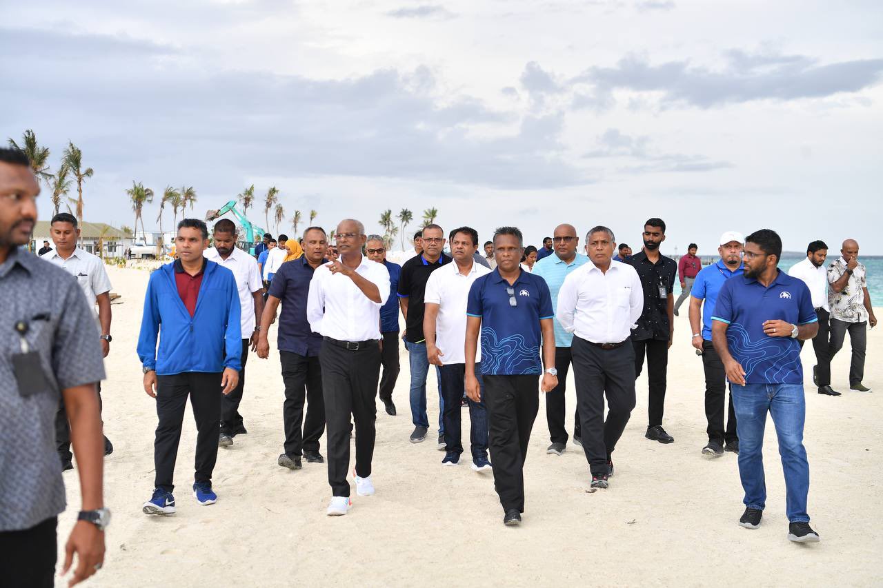 The President visits the picnic island development site on Kudagiri ...