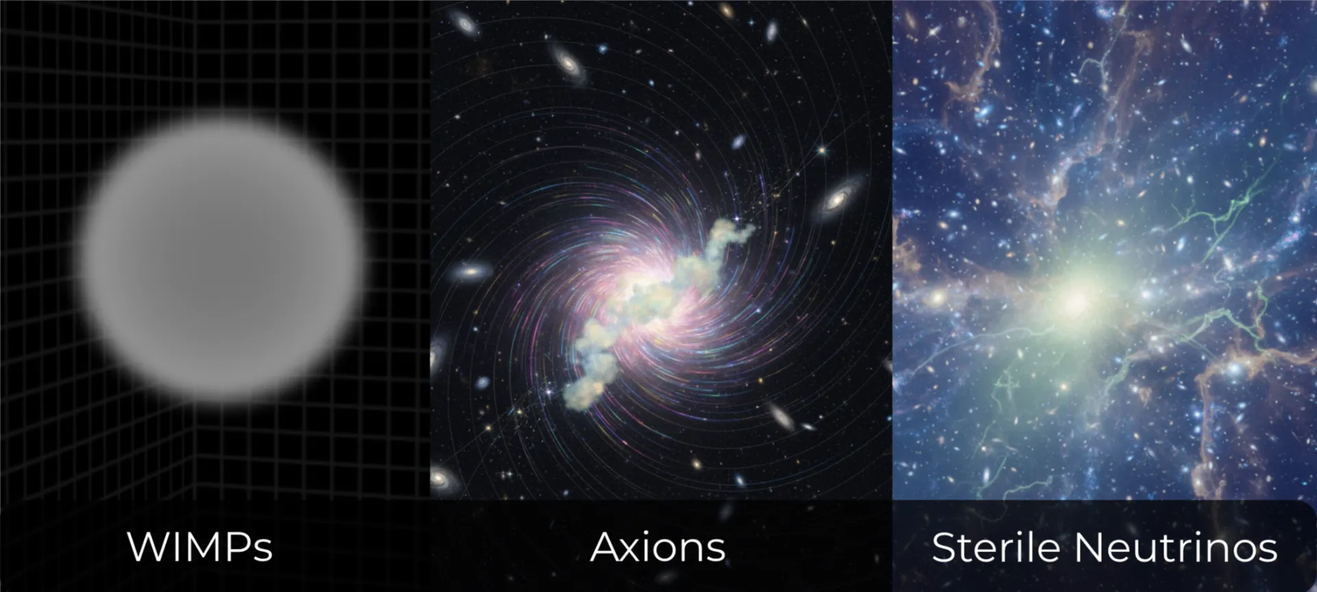 WIMPs, Axions, Sterile Neutrinos