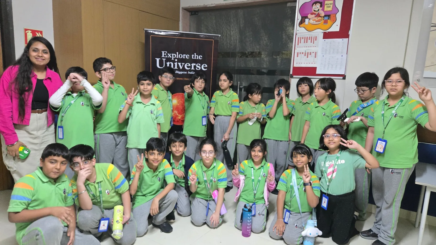 Student Participant in Stargazing Session