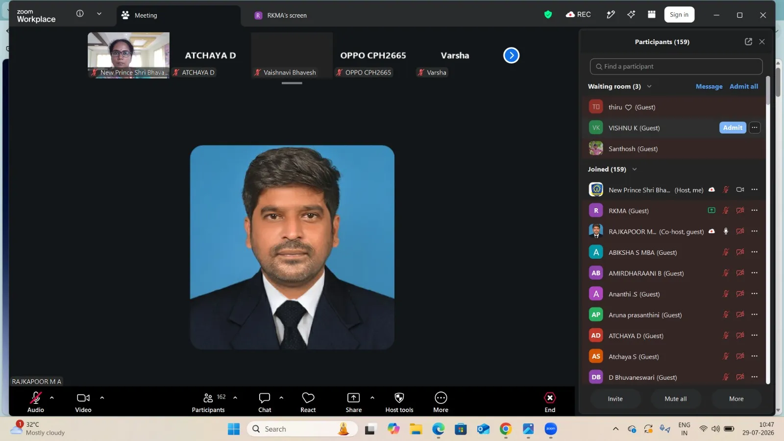 Resource Person: M.A. RAJKAPOOR M.E., L.L.B., Advocate at Coimbatore High Courts and worked as a Startup Consultant