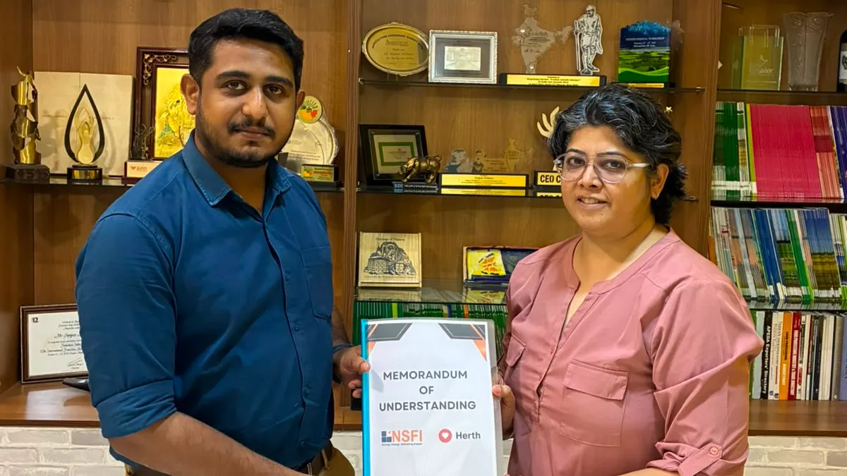 MOU signing ceremony at office of National Skills Foundation of India, Gurugram
