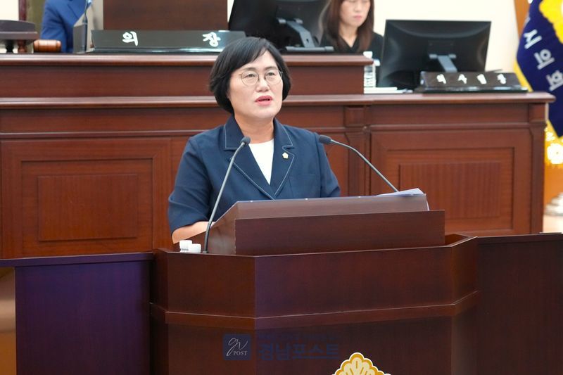 최순례 의원이 제2탄약창 2·3지역 이전과 친환경 방위산업 복합단지 조성을 강력히 촉구했다.(경북 영천시의회 제공)