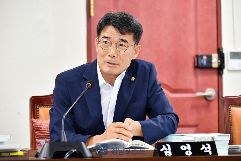 심영석 의원이 농정국의 세외수입 추계 정확성 개선과 시·군 정산 관리 강화를 주문했다. (경상남도의회 제공)