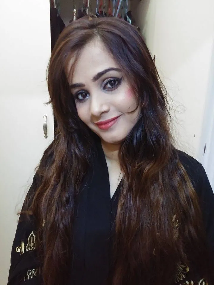 Close Portrait of Woman with Long Hair